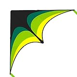 Mint's Colorful Life Delta Drachen Flugdrachen für Kinder und Erwachsene, extrem einfach zu Fliegender Drachen mit 2 Bändern und 300 Fuß Drachenschnur, der Beste Drachen für Anfäng