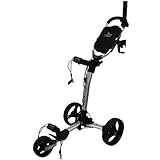Axglo TriLite Push Golf-Trolley, 3-Rad, Modell 2015/16 (silber/schwarz)