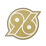 Hannover 96 Aufkleber transparent Gold Log