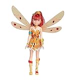 Mia and Me Ankleidepuppe Yuko, Elfe mit beweglichen Flügeln und Beinen, 3x Haarclips, 3x Armreif und Kette, 23cm, ab 3 J