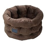 Manolyee Katzenbett - Sofa Mit Erhöhtem Rand | Bequeme Runde Waschbare Haustierbetten Für Katzen | Geeignet Für Hunde Im Winter Für Innen- Und Außenb