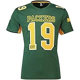 Majestic Green Bay Packers Moro Est. 21 Mesh Jersey NFL T-Shirt L