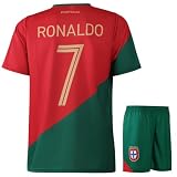 Portugal Fußball Trikot Set Heim - Kinder und Erwachsene - Jungen - Sportsachen - Geschenk - Sport t Shirt - Sportbekleidung - Größe 152