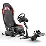 DIWANGUS Lenkradständer, Racing Wheel Stand mit Sitz Gaming Chair Fahrcockpit, Racing Seat für Logitech G923 G920 G29 G27 G25 & Thrustmaster T248X T248 T300Rs TX T150 PS4 PS5 Xbox 360 Xbox