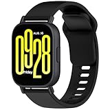 Silikon Kautschuk Uhrenarmband Kompatibel mit RedMi Band 5 Active/Lite,Uhrenarmband mit Schnellverschluss Ersatzbänder,Damen Herren Armband Zubehör (B, 22.6X2.2CM)