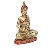 Generico Meditierende Buddha-Statue - Zen und Dekoration - bringt Spiritualität ins Haus und eine entspannende Atmosphäre - Glücksfigur, ruhige Dekoration für Regale, Altare, Yoga,