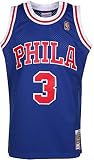 Mitchell & Ness Allen Iverson #3 Philadelphia 76ers 1996-97 Swingman NBA Trikot BLAU, L
