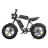 ENGWE M20 E-Bike Herren Elektrofahrrad, 75 KM+75 KM Reichweite mit Doppeltbatteriesystem Elektrofahrräder, 20/''×4.0/'' Zoll Fat Tire, 48V 13AH2 Off-road Bike mit Shimano 7-Gang-Schaltung, Schw