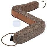 Tressify Tür-Zugluftstopper, sandgefüllt, braun, 91 cm, PP-Baumwolle für Stabilität, passend für 81,3 cm L-förmige Tü