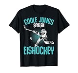 Coole Jungs spielen Eishockey Hockey Eishockeyspieler Jungen T-S