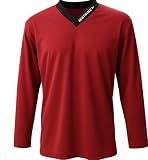Instrike Profi Trainings Trikot für Eishockey Kinder und Erwachsene Trikots mit dezente Logo hochwertiges angenehm zu tragendes Jersey (DE/NL/SE/PL, Alphanumerisch, XS, Regular, Regular, rot)