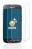 BROTECT Entspiegelungs-Schutzfolie für Samsung Galaxy S4 Mini (2 Stück) Matte Displayschutz-Folie, Anti-Reflex, Anti-Fingerp