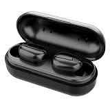 HOMSFOU 1 Satz -Kopfhörer Headset ohrstöpsel ohrenstöpsel Smart-Kopfhörer Offenstufe im Freien Sportkopfhörer Ohrhörer mit Ladefall Abs Black