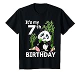 Kinder Panda zum 7. Geburtstag, für Mädchen, Jungen, Panda-Liebhaber, Geburtstag T-S