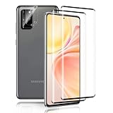 Carantee Schutzfolie für Panzerglas für Samsung Galaxy S20 Plus Panzer Schutz Glas, Hohe Empfindlichkeit, 2+2 Stück HD Klar Kameraschutz Folie für Samsung S20+ Schutzglas Displayschutz, 9H