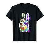 Frieden - Hand - bunt - farbig - Weltfrieden - abstrakt T-S