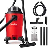 LEHMANN Industriestaubsauger 30L - Nass Trockensauger mit Steckdose - Blasfunktion - Doppelfilteranlage mit HEPA-Filter - Filterrüttler - Allessauger für Werkstatt, Baustelle und Garage - R