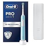Oral-B Pro Series 1 Elektrische Zahnbürste/Electric Toothbrush, 1 Aufsteckbürste, 3 Putzmodi und Drucksensor für Zahnpflege, Reiseetui, Designed by Braun, b