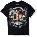 Liquid Blue Herren Ac/DC-Hells Bells Shield T-Shirt, schwarz, X-Groß