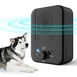 Antibell für Hunde, 3 Frequenzstufen Sonic Anti Bell, 33Ft Reichweite Antibell Ultraschall Gerät für Hunde, Wiederaufladbare Hundebell-Kontrolle im Innen Außenbereich, Anti-Bell-Mittel H
