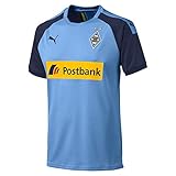 PUMA Herren BMG Away Shirt Replica with sp Trikot, Team Light Blue-Peacoat, M