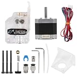 EFUTURETIME Dual Gear Bowden Extruder Transparent Kit mit Nema 17 Schrittmotor 2 Phasen 4 Drähte 1,8 Grad für Anycubic Tevo Tornado CR10 3D Drucker, für 1,75mm PLA ABS TPU PETG