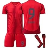 Generisch New 24 25 Bayern Red Home Fußball Jerseys Anzug Trikot Kinder Kids Mens 24/25 Soccer Sport Outfit Trainning Trikot Fussball Jungen T Shirt Shorts Socks Outdoor Football Jersey S