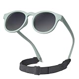 ElevaPulse Baby Sonnenbrille - Polarisiert mit UV400 Schutz, Flexibler Silikonrahmen für Kinder 6 Monate bis 3 Jahre, Babysonnenbrillen für Jungen und Mädchen, Leichtes Design mit Verstellbarem B