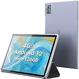 BENEVE Tablet 10 Zoll Android 12 Tablet 6GB RAM 128GB ROM 4G Dual SIM Tablet IPS HD Display 2.4G+5G WiFi 2.0GHz Quad-Core 13MP+5MP GPS Bluetooth Type-C 6000