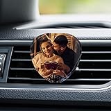 Benutzerdefinierte Kristalle Auto Air Vent Clip mit Foto Personalisiertes Bild Auto Lufterfrischer Clips Innen Auto Zubehör Dekoration für Frauen M