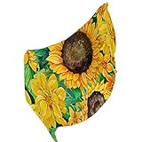 Jeansame Damen Seidenschal Vintage Sonnenblumen Blumen-Ölgemälde Dame bedruckte Schals für alle Jahreszeiten, langes Wickeltuch, Color652