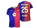 Szczęsny Fußballtrikot – schlichter und sportlicher Stil, maximaler Komfort, ideal für Fußballfans und Fans der Schneckenkunst, Rot und Blau, S