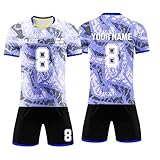 Deutschland Fußball Trikot mit eigenem Namen Logo Nummer Jungen Herren, Fussball Trikot Shors Set, Personalisierte Fußball Trikot Erw