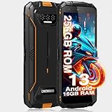DOOGEE S41 Max(2024) Outdoor Smartphone Ohne Vertrag - 16GB +256GB /1TB, Android 13 Outdoor Handy, 6300mAh, 5.5' HD+ Display, 13MP+8MP, IP68 Wasserdicht Mobile Phone, Dual 4G SIM/NFC/OTG/GPS/Face ID