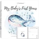 Baby Zuerst 5 Jahre Speicherbuch Tagebuch - 90 Seiten Gebundene Ausgabe Für Jungen, Mädchen - Die Ganze Familie, LGBT, Alleinerziehende Mutter Vater, Adoptiv (SeaWorld)