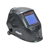 awm® WH03C Automatik Schweißhelm Schweißschirm Carbon Schweißmaske Solar Schweißbrille *Sichtfeld 100 x 73