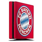 Skin kompatibel mit Sony Playstation 4 PS4 Slim Folie Sticker FC Bayern München FCB Log