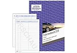 AVERY Zweckform 223 Fahrtenbuch (für PKW, vom Finanzamt anerkannt, A5, 40 Blatt | 858 Fahrten, für Deutschland & Österreich zur Abgrenzung privater/geschäftlicher Fahrten)