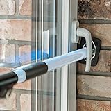 ALLEGRA Sicherungsstange für die Fenstersicherung und Türsicherung, Einbruchschutz für Fenster und Türen (0,65m - 1,15m, Weiß)