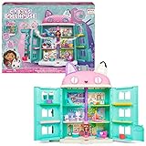 Gabby‘s Dollhouse, über 60cm großes Purrfect Puppenhaus mit Gabby und Panda Pfötchen Figur, 8 Möbelstücken, 3 Zubehörteilen, 2 Überraschungsboxen und Geräuschen, Geschenk für Kinder ab 3 J