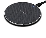 Wireless Charger Qi Charger Induktive Ladestation Kabellos für Samsung Galaxy S21/S20/S10, Note 20/10 Ultra und Huawei P30 usw