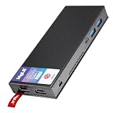 MeLE PCG02 Pro Mini PC Stick ohne Lüfter mit Windows 11 Pro, N5105 8 GB RAM 256 GB Speicher, Mini Computer Dual HDMI, Gigabit Ethernet, USB PD3.0, Ultra-kompakt für Büro, IoT, I