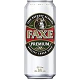 Faxe Danish Premium Lager Bier, 24er Pack, (24 x 500ml)