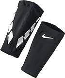Nike Unisex-Adult Guard Lock Elite Football Sleeve Schienbeinschoner Stutzen, Black/White/White, S
