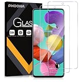 Phoona Schutzfolie für Samsung Galaxy A51, 2 Stück Samsung A51 Panzer Schutz Glas Displayschutzfolie, Frei von Kratzern, 9H Härte, Anti-Bläschen, Ultra-klar(6,5 Zoll)