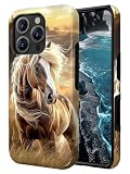 AIRWEE Schutzhülle für iPhone 16 Pro Max, harte Rückseite aus Polycarbonat + weicher TPU-Stoßdämpfer, stoßfest, doppellagig, für Männer und Frauen, HD-Druck, strapazierfähig, Anti-Drop-Hülle fü