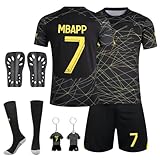 Sidesea Fussball Trikot Kinder, Fußballtrikot mit Fussball Socken Kinder, Schienbeinschoner Kinder Fussball, Schlüsselanhänger Hause/Auswärts Fußballtrikot für Kinder Trikot Fussball Jung