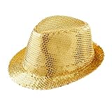 W WIDMANN MILANO Party Fashion - Hut Fedora, Hut mit Pailletten, Kopfbedeckung,