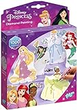 Totum 44227 Disney Princess Diamond Painting Set: Gestalte funkelnde Bilder von Arielle, Belle und Rapunzel mit wunderschönen G
