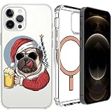 Mixroom - Schutzhülle für Apple iPhone 11 PRO mit magnetischem Kreis, kompatibel mit MagSafe Netzteil für kabelloses Laden, Design 1132 Party mit B